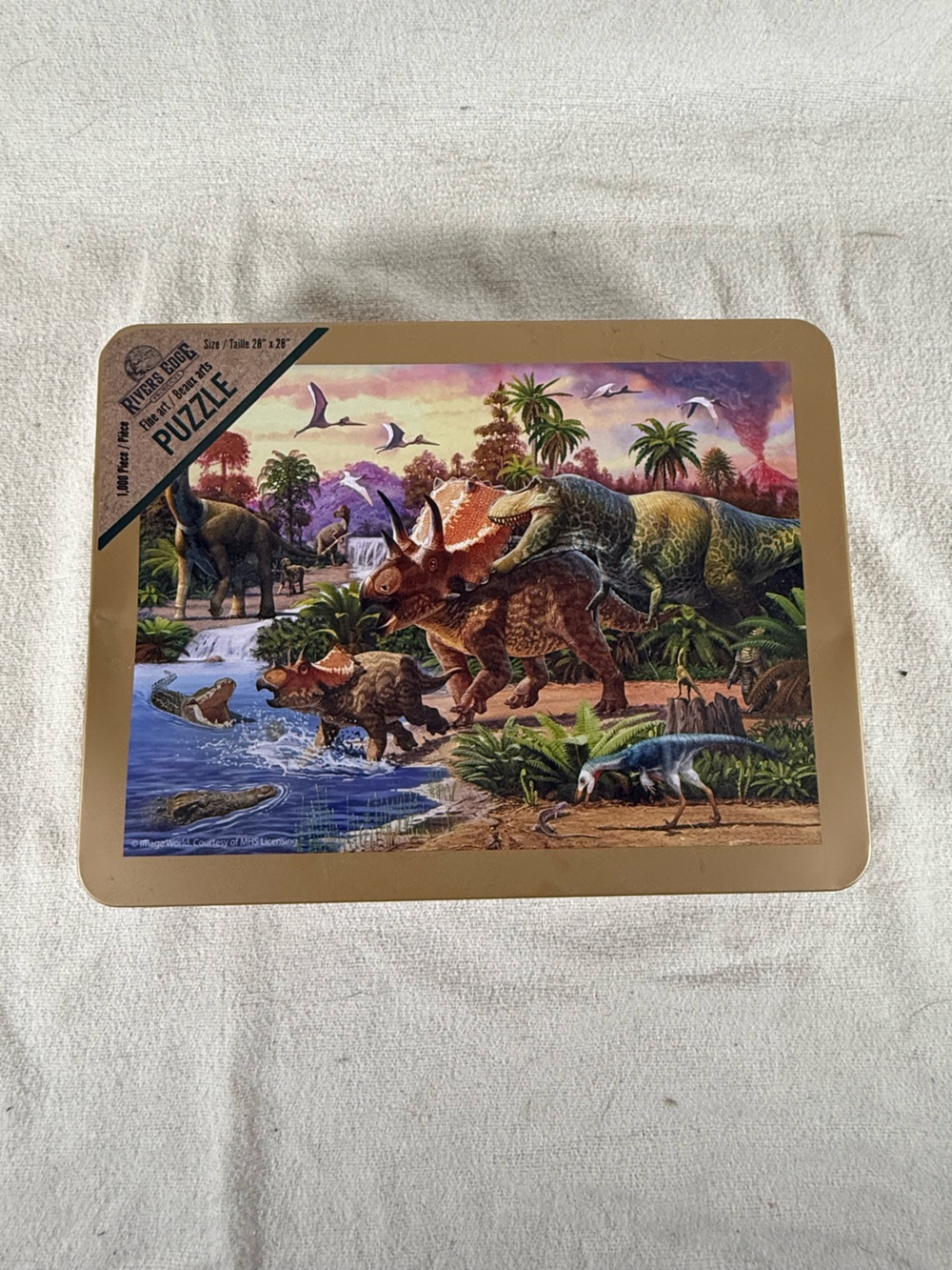 Rivers Edge Products 1000 Pieces Dinosaur Jigsaw Puzzle